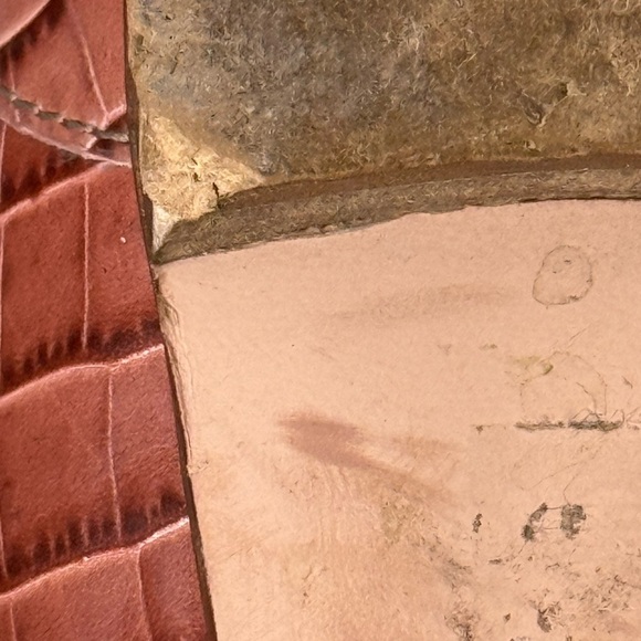 J. Crew Women's Sz 8 Academy Penny Loafers in Croc-Embossed Leather - Picture 11 of 12